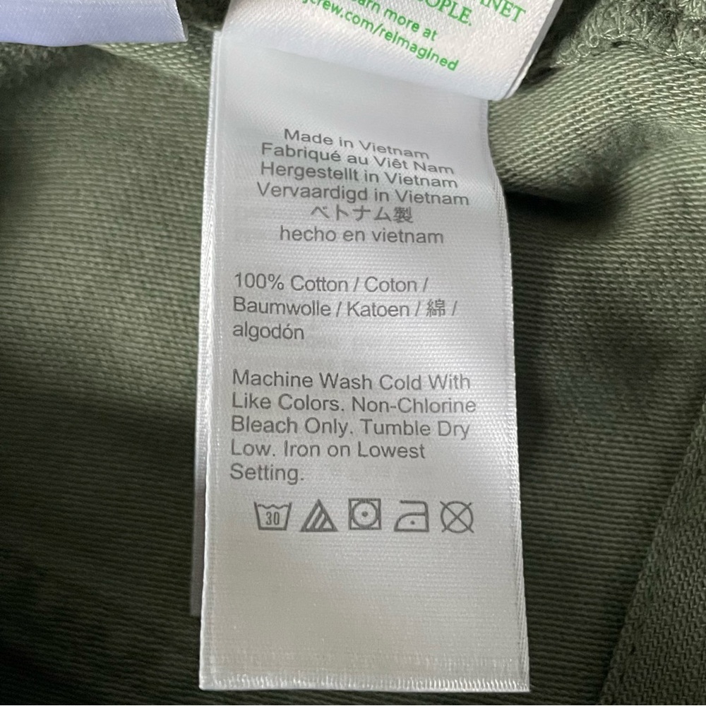 New! J. Crew Green Cotton Tie Waist Drawstring Camp Pants NWT 35388 - Picture 12 of 12